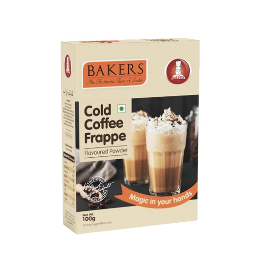 BAKERS 2 Drinking Choco + 2 Cold Coffee + 1 Belgian Frappe Powder  Pack of 5 100gm