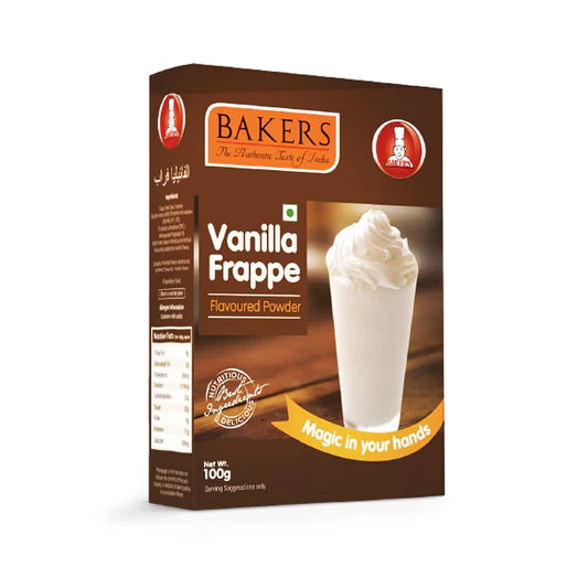 BAKERS 2 Drinking Choco + 2 Vanilla Frappe + 1 Cold Coffee Powder  Pack of 5 100gm