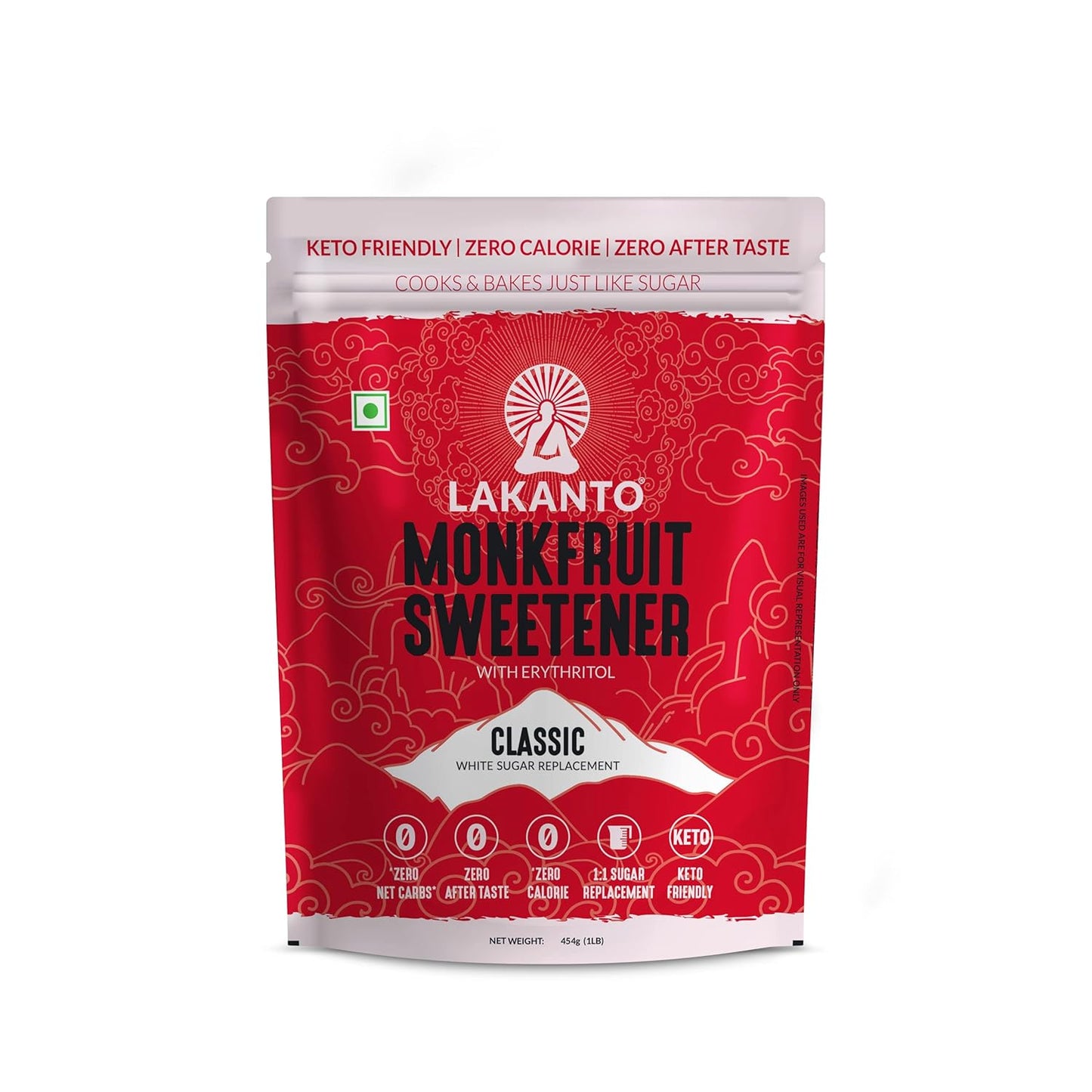 Lakanto Classic Monk Fruit Sweetener 454 gm