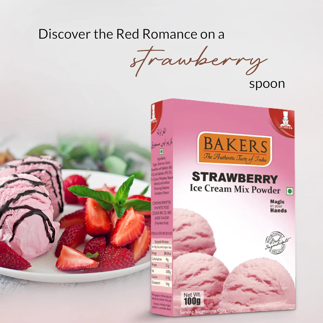 ICE CREAM COMBO 3 - BAKERS Ice Cream Mix Powder Black Currant + Strawberry + Butter Scotch + Pineapple  Flavour