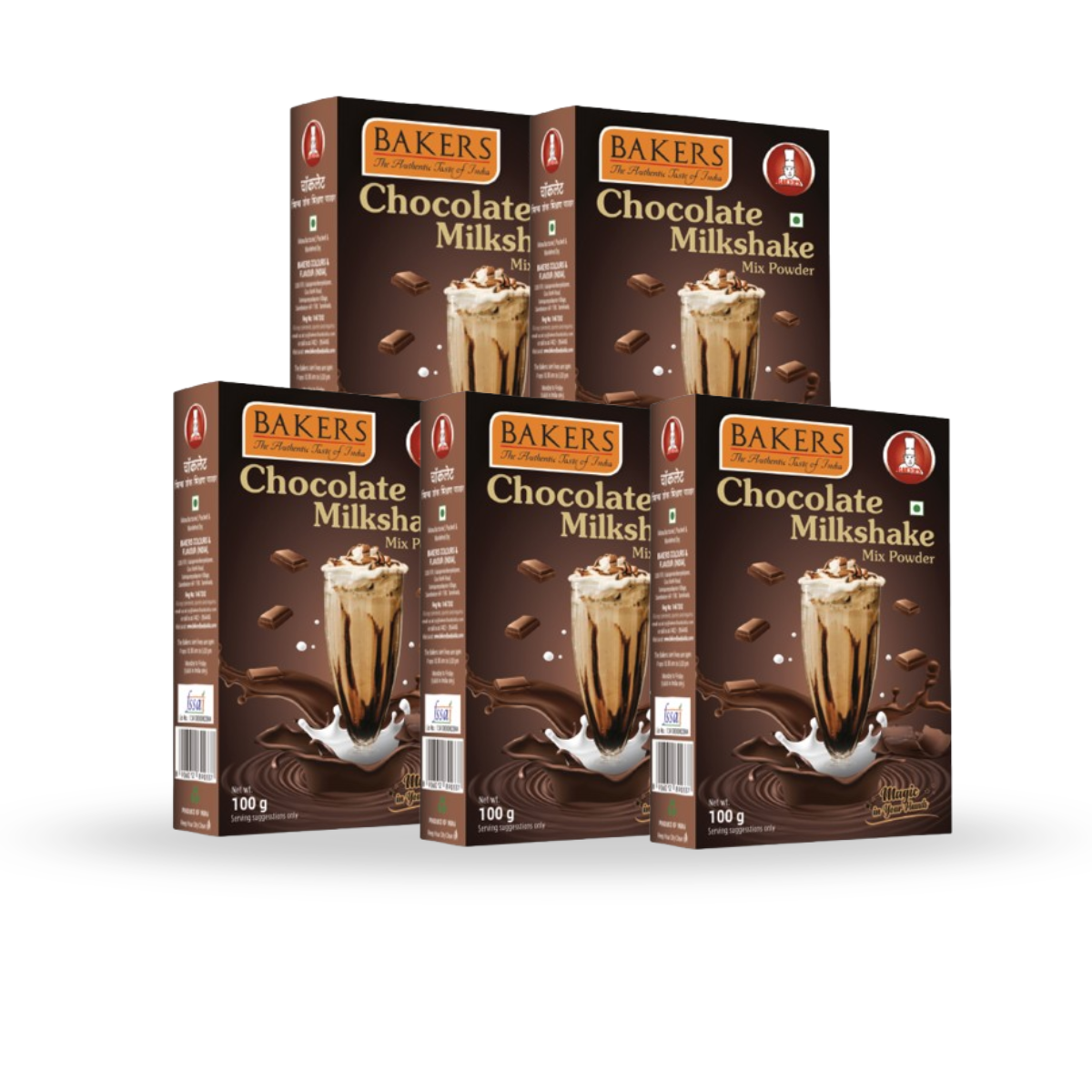 Bakers Chocolate Milkshake Mix Powder 100gm