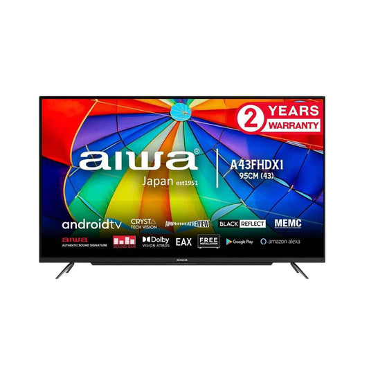 AIWA MAGNIFIQ 108 cm (43 inches) Full HD 1080 Powered by Android 11 LED Smart TV Crystal Vision Technology with Google Play Alexa, (Black) (Model 2022) 1 Year Warranty - Pluugin Store