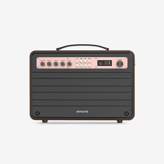 Aiwa MI-X450 Pro Enigma high Efficiency Audio with Retro Styling, Rose Gold, Medium