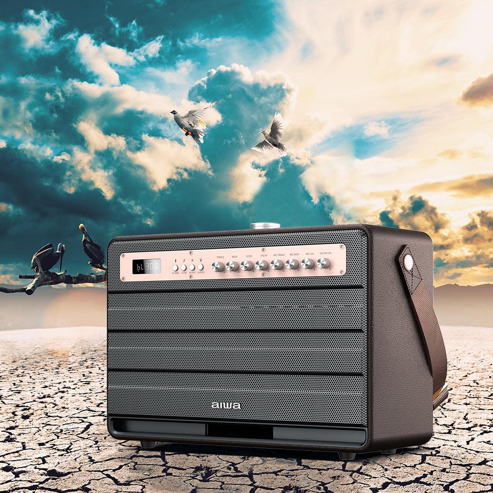 Aiwa MI-X450 Pro Enigma high Efficiency Audio with Retro Styling, Rose Gold, Medium - Global Plugin