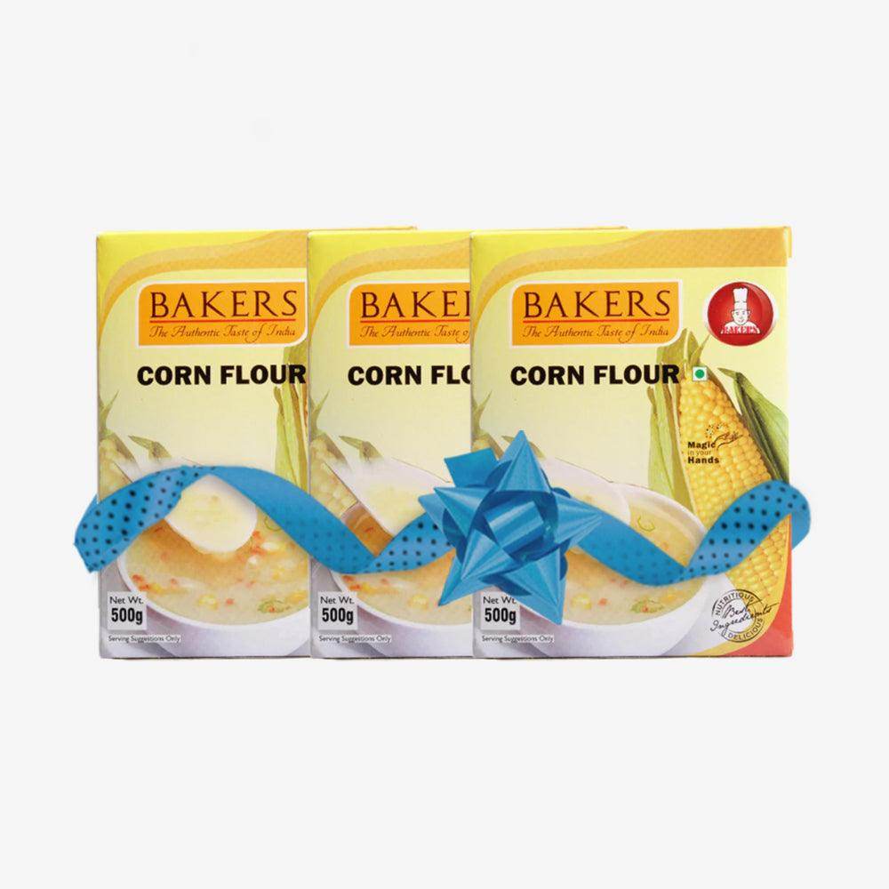 CORN FLOUR 500G BAKERS Corn Flour Perfect For Cooking Pack of 3 (500 gm x 3) - Pluugin Store
