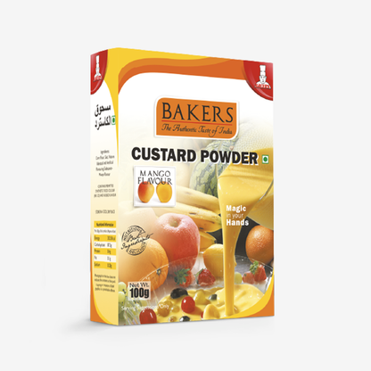 BAKERS Custard Powder Mango Flavour Pack of 3 (100 gm x 3)