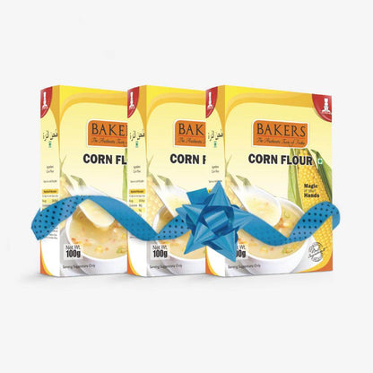 BAKERS Corn Flour Pack of 3 (100 gm x 3) - Pluugin Store