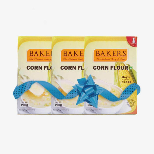 BAKERS Corn Flour Pack of 3 (200 gm x 3) - Pluugin Store