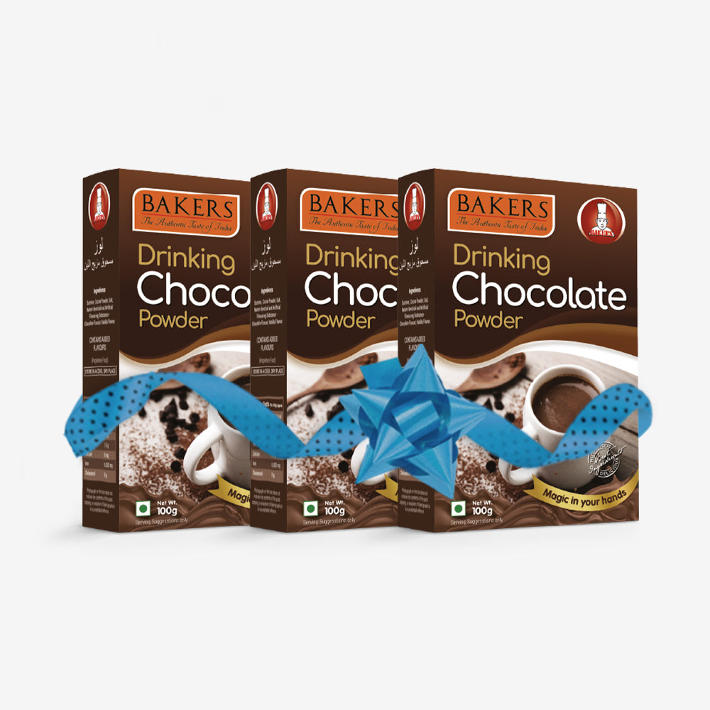 BAKERS Drinking Chocolate Powder Pack of 3 (100 gm x 3)