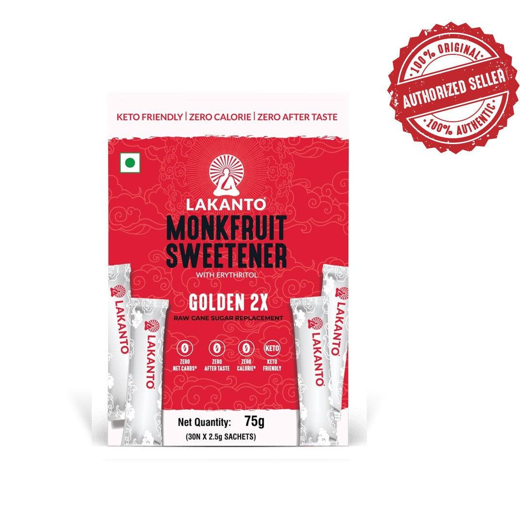 Lakanto Golden 2X Monk Fruit Sweetener (30N X 2.5gm Sachets)