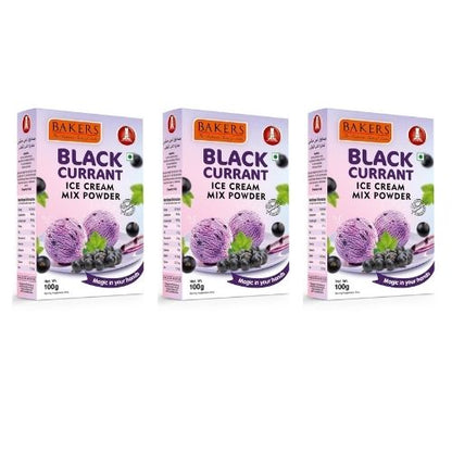 BAKERS Ice Cream Mix Powder Black Currant Flavour