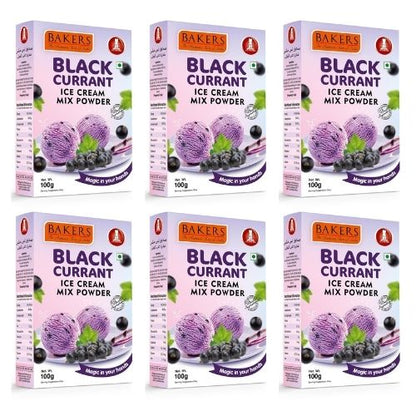 BAKERS Ice Cream Mix Powder Black Currant Flavour