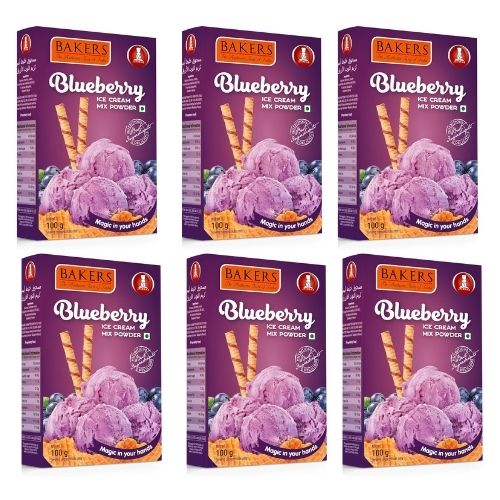 BAKERS Ice Cream Mix Powder Blueberry Flavour - Pluugin Store