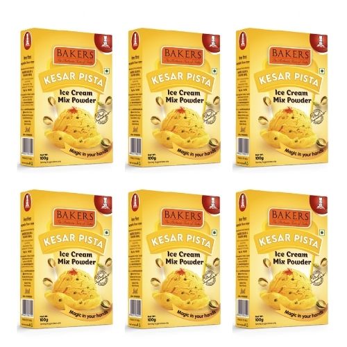 BAKERS Ice Cream Mix Powder Kesar Pista Flavour - Pluugin Store