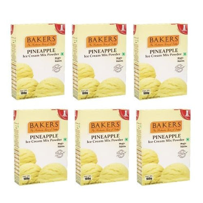 BAKERS Ice Cream Mix Powder Pineapple Flavour