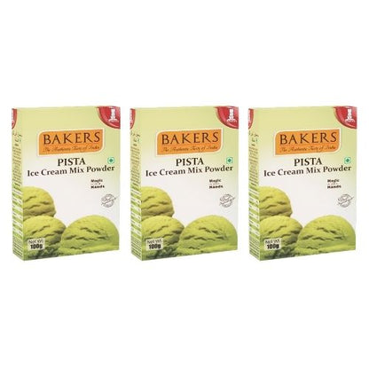 BAKERS Ice Cream Mix Powder Pista Flavour - Pluugin Store