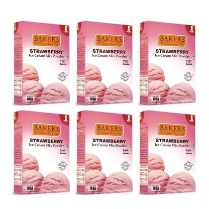 BAKERS Ice Cream Mix Powder Strawberry Flavour - Pluugin Store