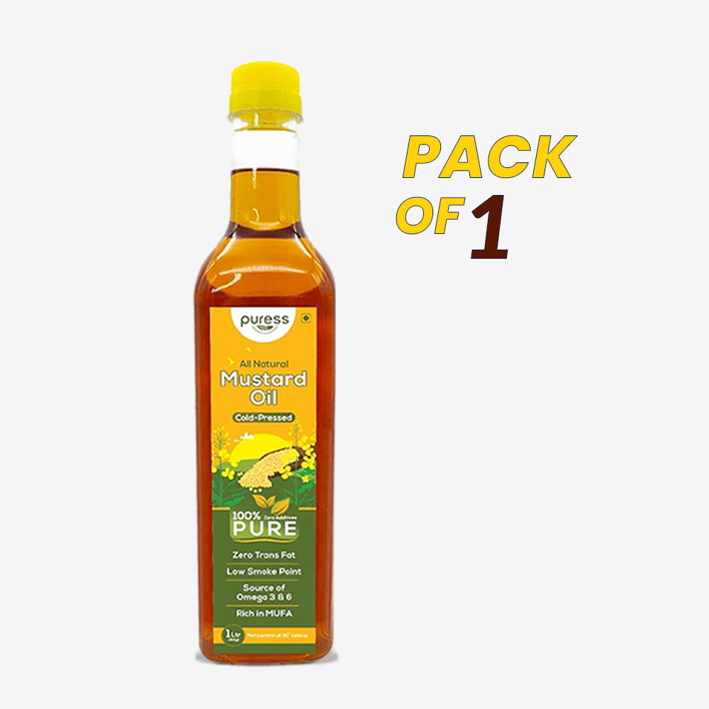 Puress Cold Pressed Mustard Oil Pack 1