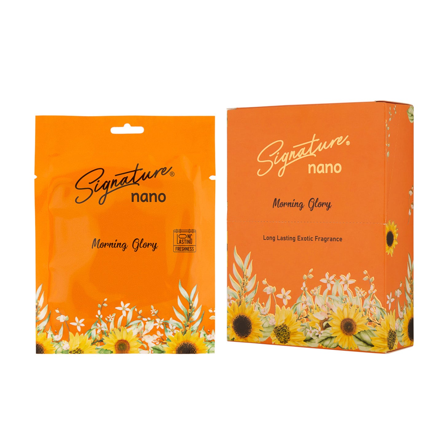 Signature Morning Glory Nano Air Freshener Pack of 6 Sachet x 1 Box - Global Plugin