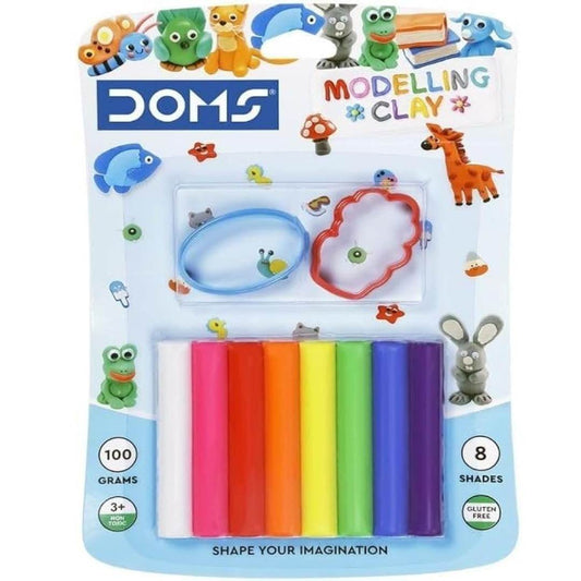 DOMS Modelling Clay 8 Shades New - Pluugin Store