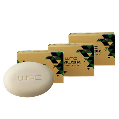 WPC Musk Premium Soap Pack of 3 (125 gm x 3) Global Plugin