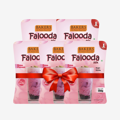 BAKERS Falooda Mix Powder Rose Flavour 200 gm