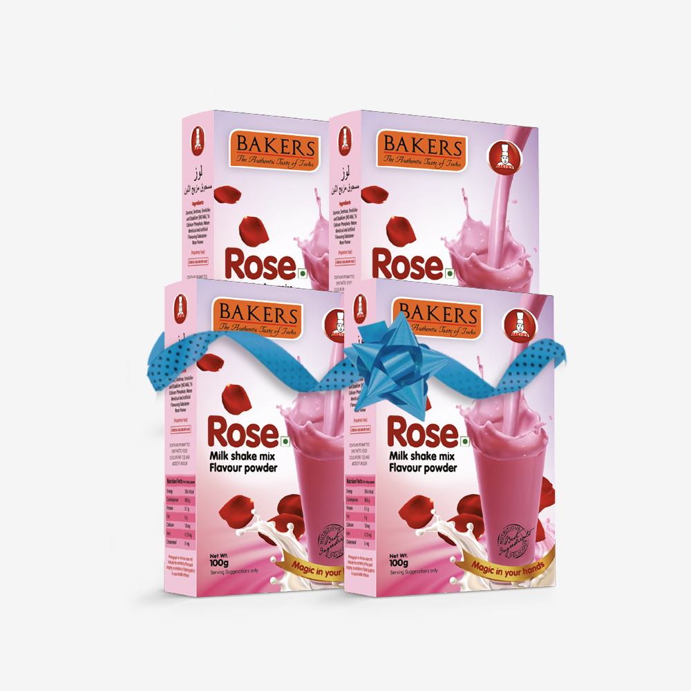 BAKERS Milkshake Mix Powder Rose Flavour 100gm